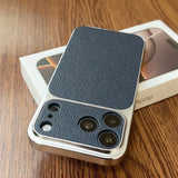 Luxury Matte  Imitation Leather Phone Case for iPhone