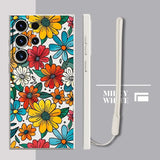 Colorful Flowers Soft Cover Phone Case For Samsung