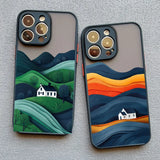 Mountain Forest Village Shockproof Phone Case For iPhone