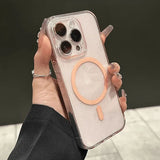 Luxury Glitter Magnetic Transparent Phone Case For iPhone