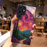 Starry Night Oil Painting Pattern 2D Phone Case For Samsung