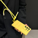 Crossbody Soft Down Jacket Phone Case For Samsung