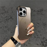 Luxury Plating Matte Frameless Case For iPhone