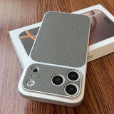 Luxury Matte  Imitation Leather Phone Case for iPhone