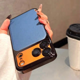 TPU PC Soft Leather Clear Plating Armor Case For iPhone