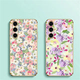 Flowers Plating Phone Case For Samsung