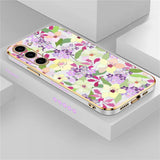 Flowers Plating Phone Case For Samsung