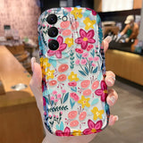 Flower Wave Soft Case For Samsung