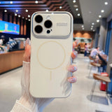 Original Liquid Silicone Large Window Phone Case For iPhone