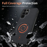 Solid Color Soft TPU Frame + PC PU Leather Phone Case For Samsung