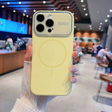 Original Liquid Silicone Large Window Phone Case For iPhone