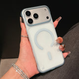 Ultra Thin Frameless Phone Case For iPhone Magnetic Matte Protection Cover