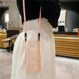 Crossbody Lanyard Cord Rope Necklace Transparent Case For iPhone