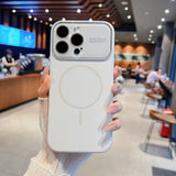 Original Liquid Silicone Large Window Phone Case For iPhone