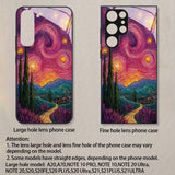 Starry Night Oil Painting Pattern 2D Phone Case For Samsung