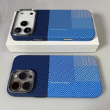 Grid Pattern Magnetic Phone Case For iPhone