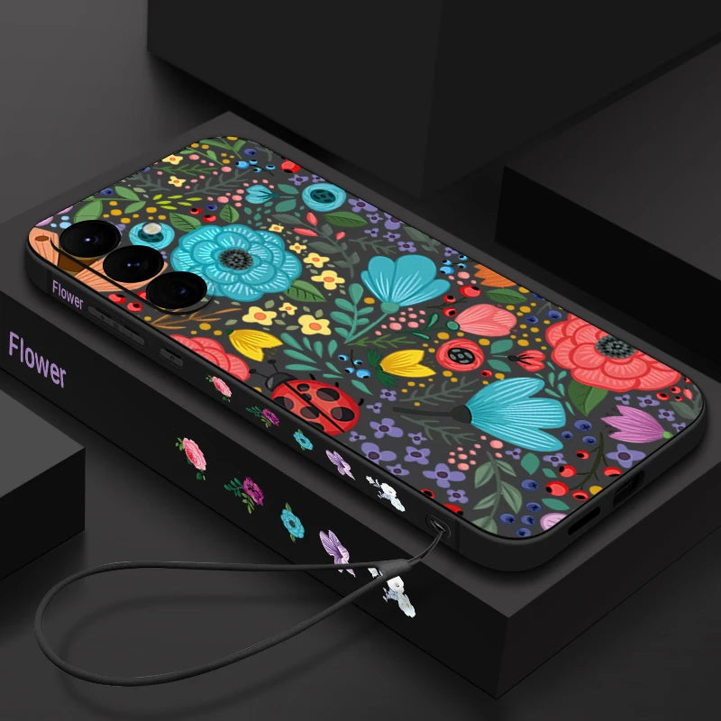 Flowers Soft TPU Phone Case For Samsung