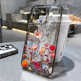 Purple Flower Phone Case For iPhone