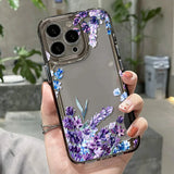 Purple Flower Phone Case For iPhone