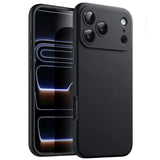 Silicone Soft Shockproof Black TPU Case For iPhone