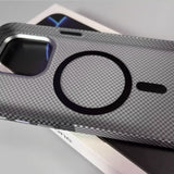 Grid Pattern Magnetic Phone Case For iPhone