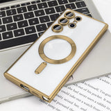 Luxury Transparent Plating Phone Case For Samsung