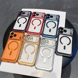 Plating Matte Acrylic Magnetic Case For iPhone