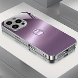 Exquisite printed logo High-end trend Glass TPU QHD PhoneCase for iPhone