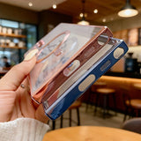 Plating Transparent TPU Wireless Charge Case For Samsung