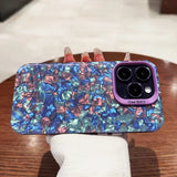 Bling Glitter Dream Conch Shell Marble Case For iPhone