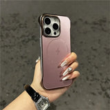 Luxury Plating Matte Frameless Case For iPhone