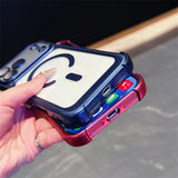 Plating Matte Acrylic Magnetic Case For iPhone