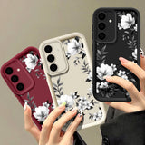 Flowers Print Soft Case For Samsung