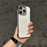 Luxury Plating Matte Frameless Case For iPhone