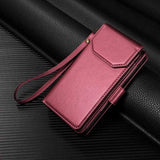 Wallet Multi-card Leather Case For iPhone