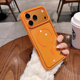 Luxury Clear Acrylic Magnetic  Transparent Shockproof Hard Case For iPhone