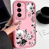 Flowers Print Soft Case For Samsung