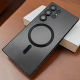 Magnetic Matte Soft Phone Case For Samsung