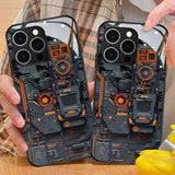 Creative Circuit Board Pattern Glass Material Phone Case For iPhone