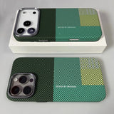 Grid Pattern Magnetic Phone Case For iPhone
