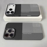 Grid Pattern Magnetic Phone Case For iPhone