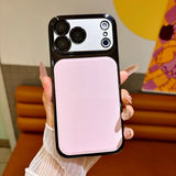 TPU PC Soft Leather Clear Plating Armor Case For iPhone