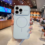 Original Liquid Silicone Large Window Phone Case For iPhone