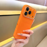 Luxury Silicone Solid Color Shockproof Versatile  Camera Metal Frame Protective Case For iPhone