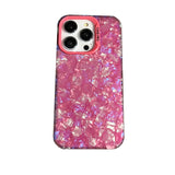 Bling Glitter Dream Conch Shell Marble Case For iPhone