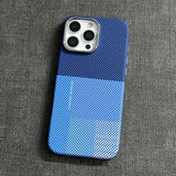 Grid Pattern Magnetic Phone Case For iPhone