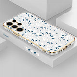 Flower Plating Shockproof Silicone  Phone Case For Samsung