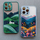 Mountain Forest Village Shockproof Phone Case For iPhone