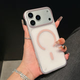 Ultra Thin Frameless Phone Case For iPhone Magnetic Matte Protection Cover