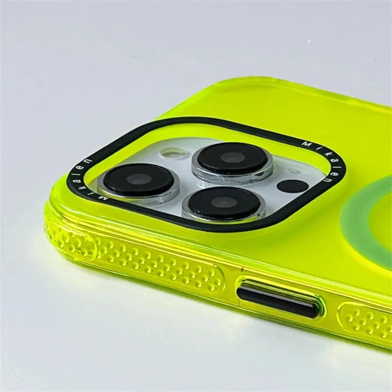 Neon color Wireless charging Case For iPhone